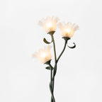 Modern Calla Flower LED Floor Lamp in Green Matte Finish