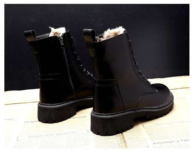 Nyara Noir Boots With Non-Slip Sole For Winter All-Season