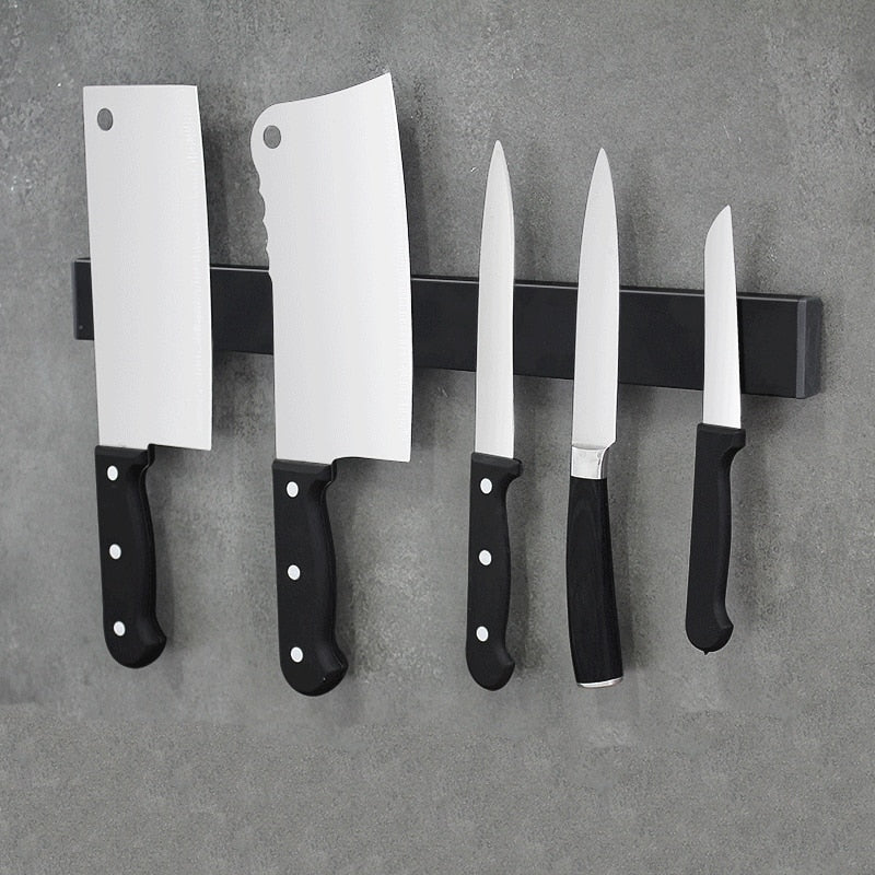 Onyx Wall Mounted Magnetic Knife Rack in Stainless Steel