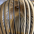 Nordic Wood Cage Pendant Light with Adjustable Cord