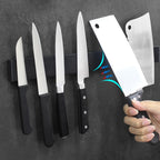 Onyx Wall Mounted Magnetic Knife Rack in Stainless Steel