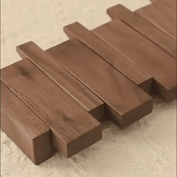 HarmoniWood Handmade Wooden Coat Rack for Hallway Entry