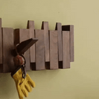 HarmoniWood Handmade Wooden Coat Rack for Hallway Entry