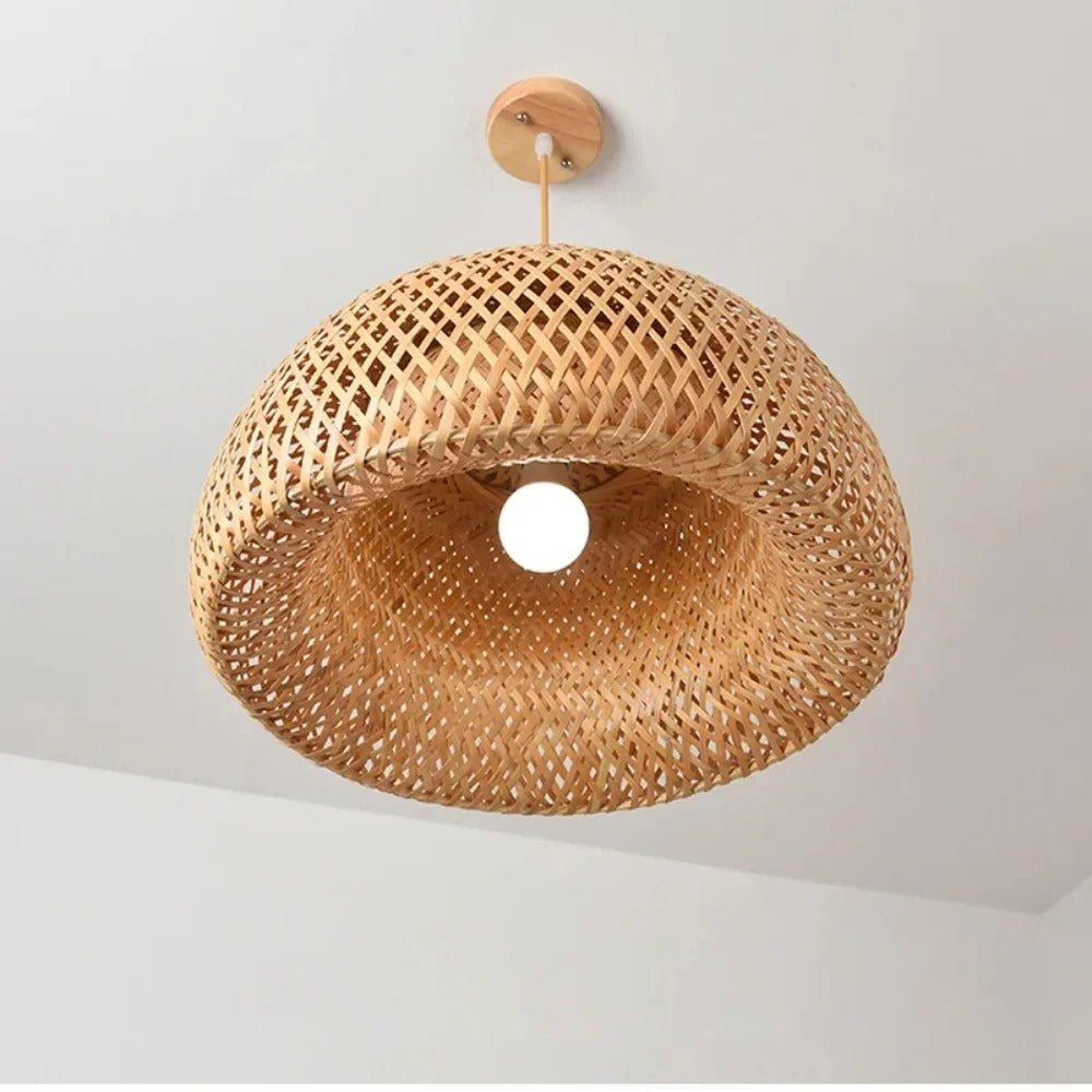 Hanging Rattan Pendant Light – Handmade Bamboo Lamp for Cozy Home Décor, Eco-Friendly Design 5