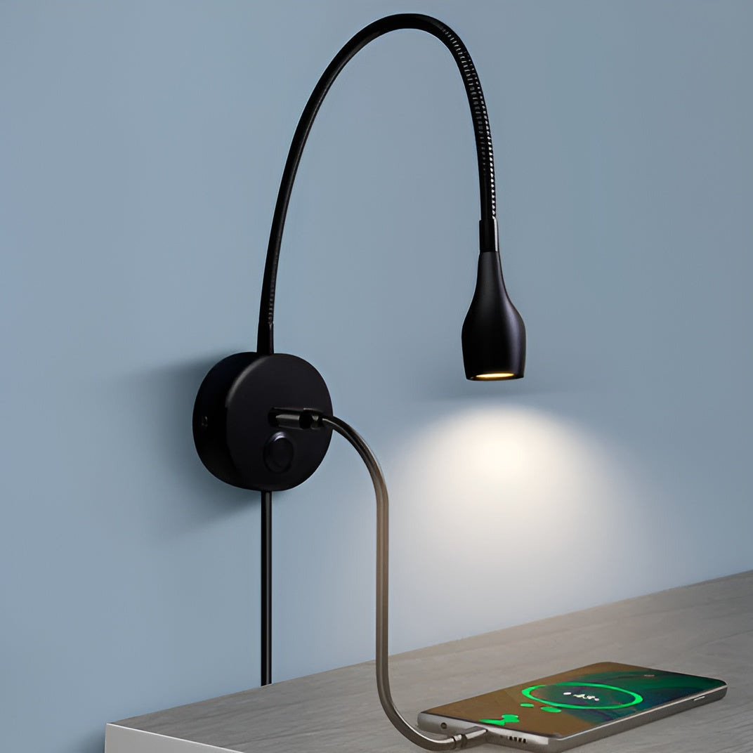 Reva Flexible Wall Reading Lamp Touch Dimming Energy Saving
