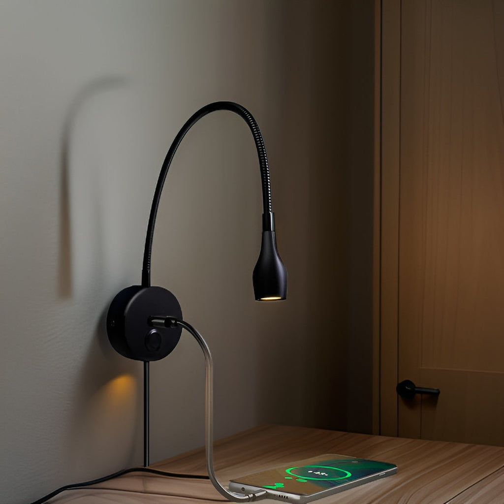 Reva Flexible Wall Reading Lamp Touch Dimming Energy Saving