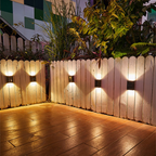 GardenGlow Solar LED Wall Lights Weatherproof Automatic