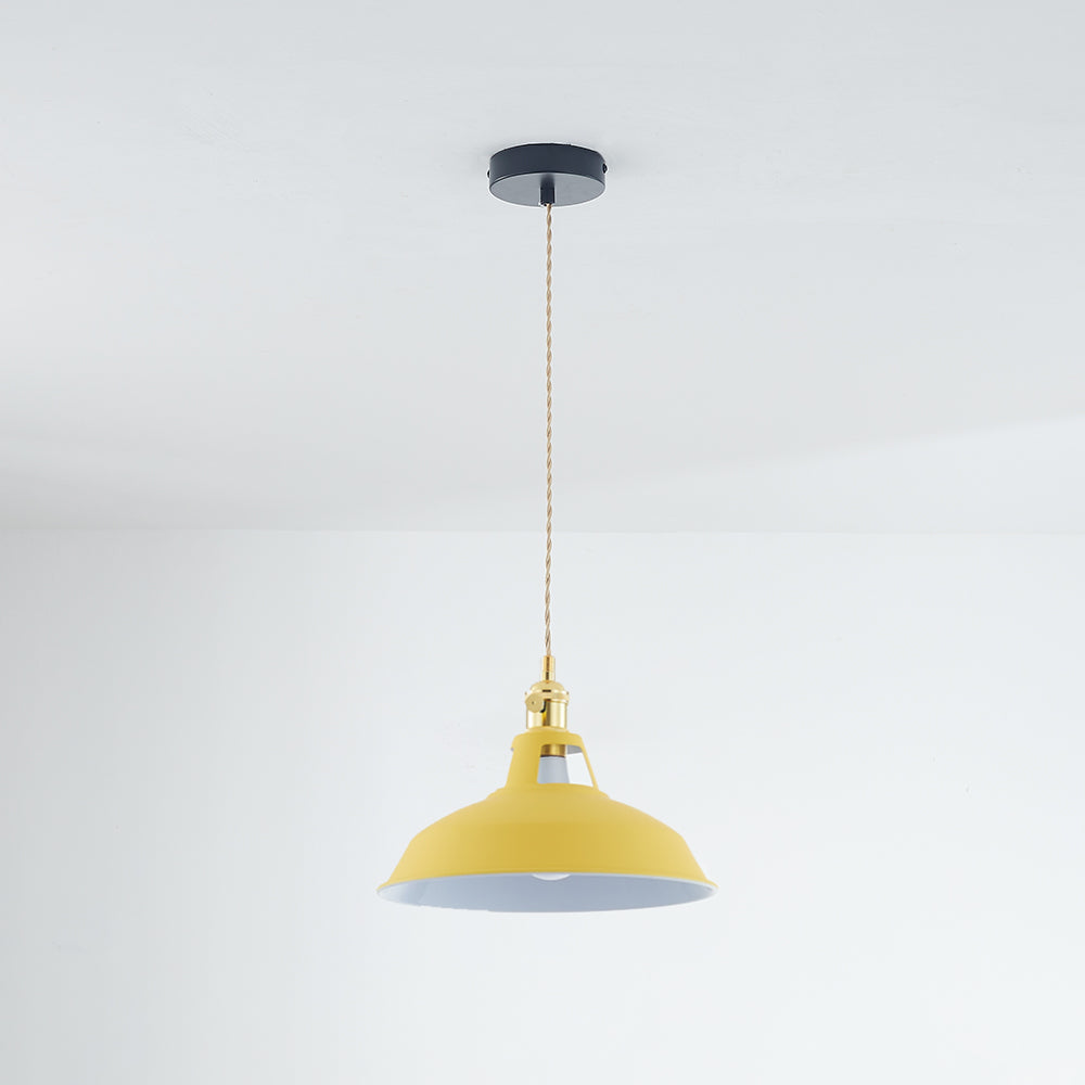 Iriselle Morandi Metal Pendant Light Colorful Glow