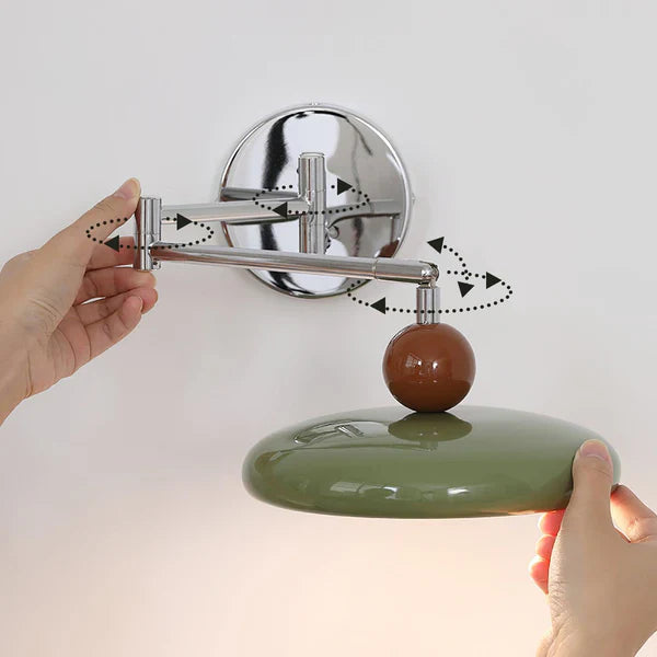 NovaGlow Swing Arm Wall Lamp For Bedroom With Flexible Light