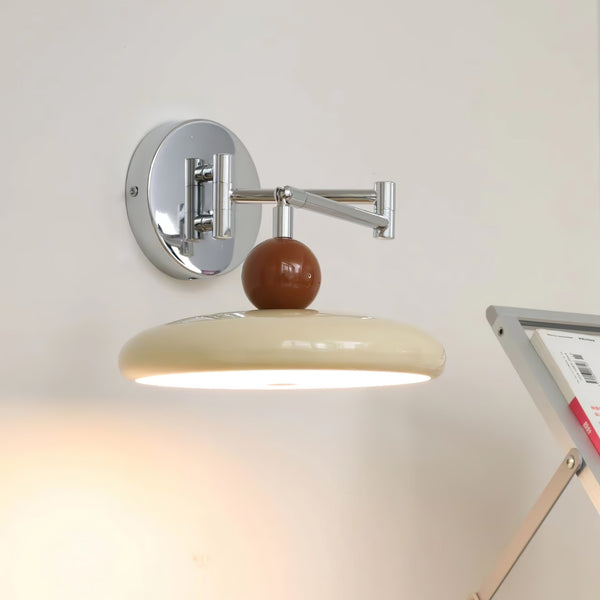 NovaGlow Swing Arm Wall Lamp For Bedroom With Flexible Light