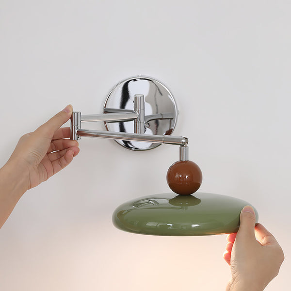 NovaGlow Swing Arm Wall Lamp For Bedroom With Flexible Light