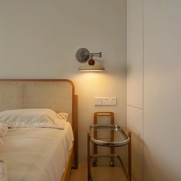 NovaGlow Swing Arm Wall Lamp For Bedroom With Flexible Light