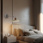 NovaGlow Swing Arm Wall Lamp For Bedroom With Flexible Light