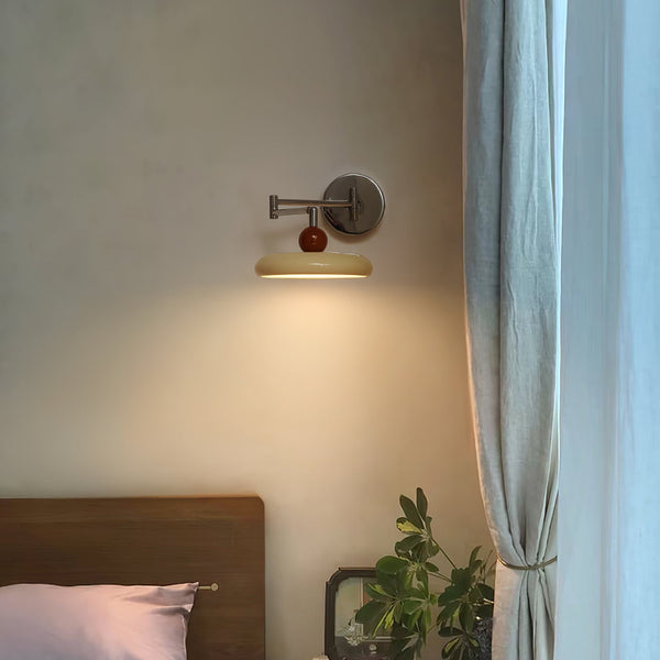 NovaGlow Swing Arm Wall Lamp For Bedroom With Flexible Light