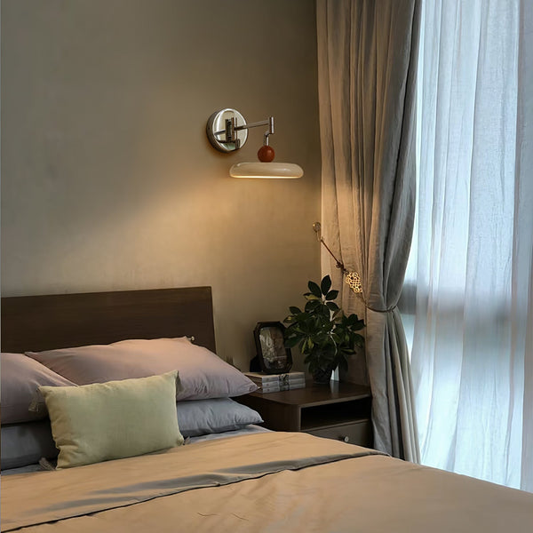 NovaGlow Swing Arm Wall Lamp For Bedroom With Flexible Light