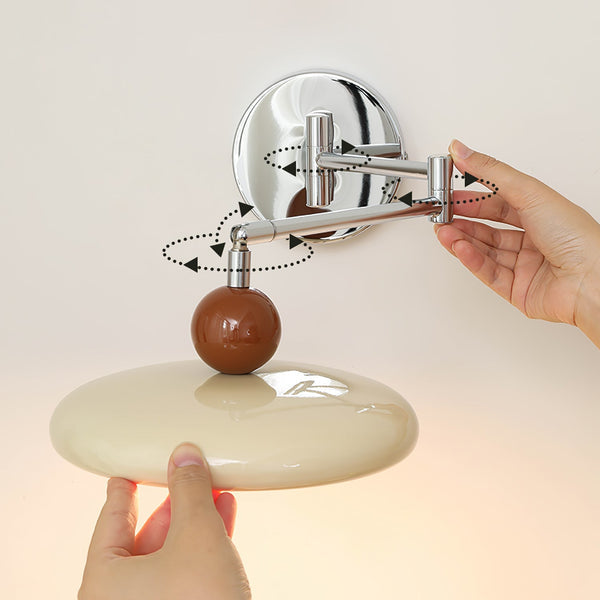 NovaGlow Swing Arm Wall Lamp For Bedroom With Flexible Light