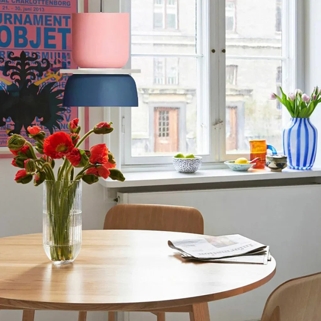 Scandi Color Block Pendant Lamp For Kitchen And Dining