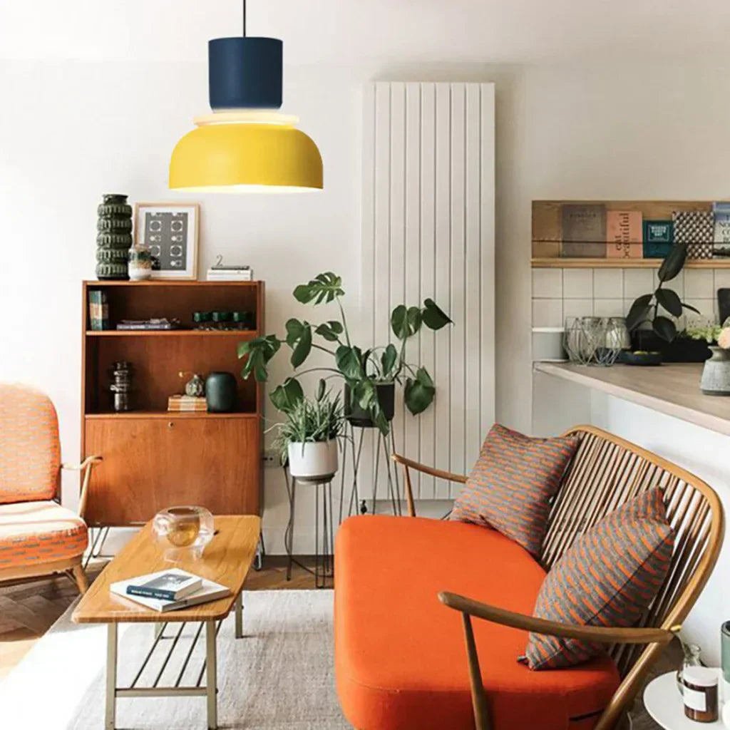 Scandi Color Block Pendant Lamp For Kitchen And Dining