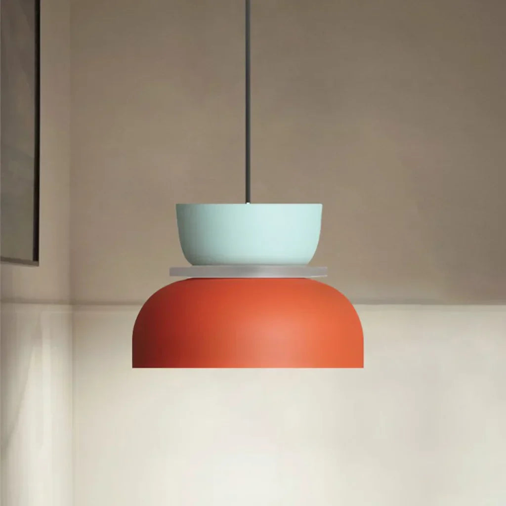 Scandi Color Block Pendant Lamp For Kitchen And Dining