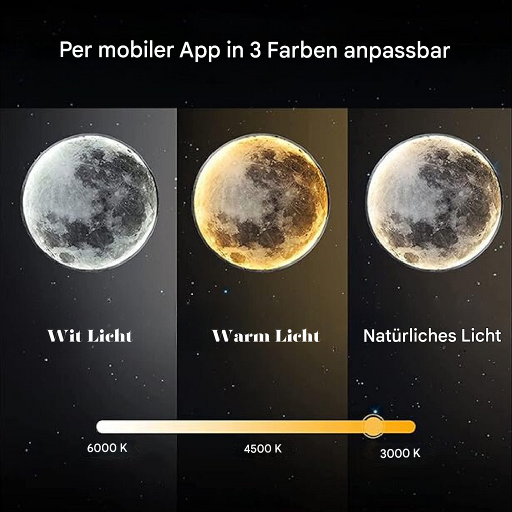 Lunara Dimmable Magical Moon Atmosphere Lamp For Ambient Lighting In Bedroom And Living Room
