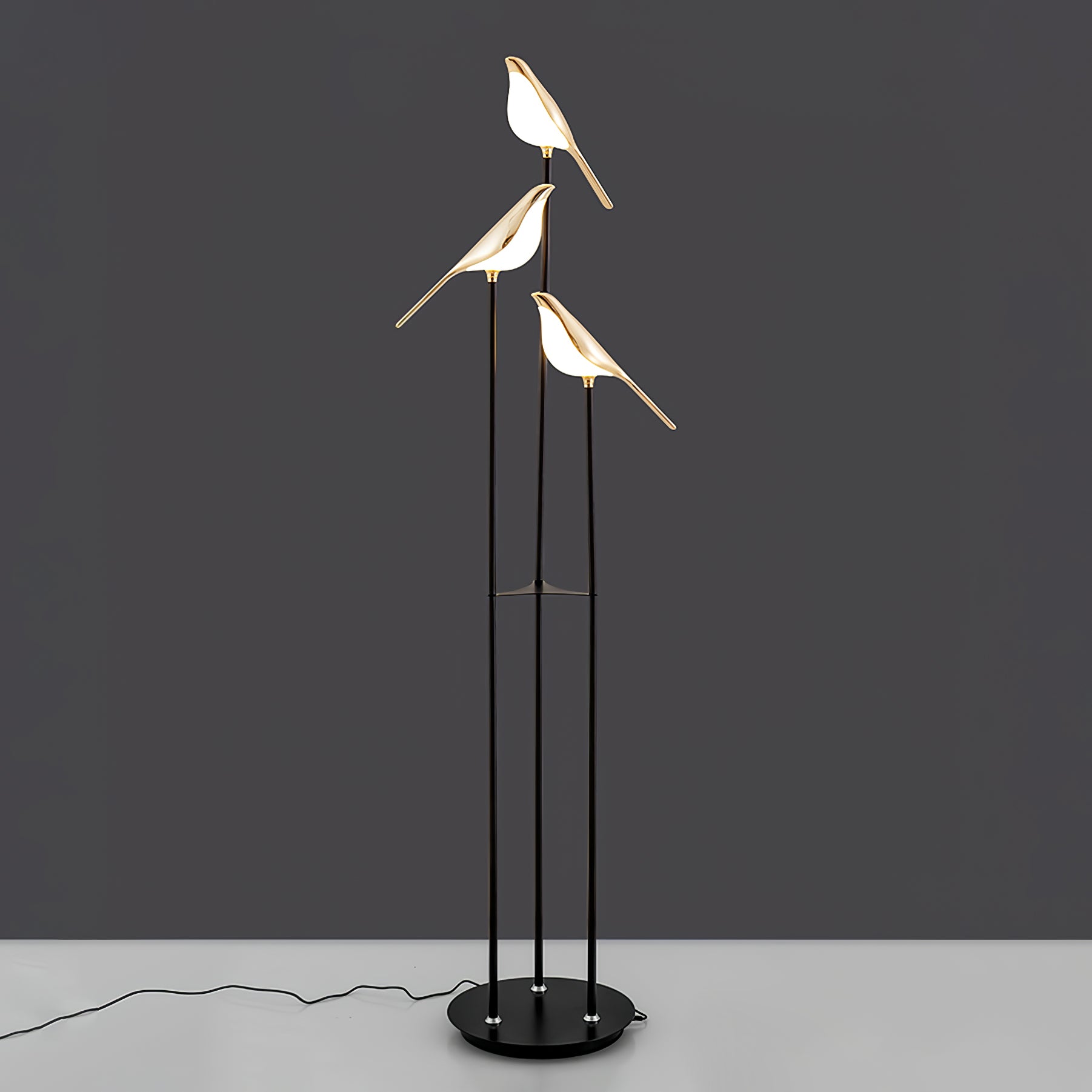 Elegant LED Torchiere Floor Lamp with Adjustable Soft Light