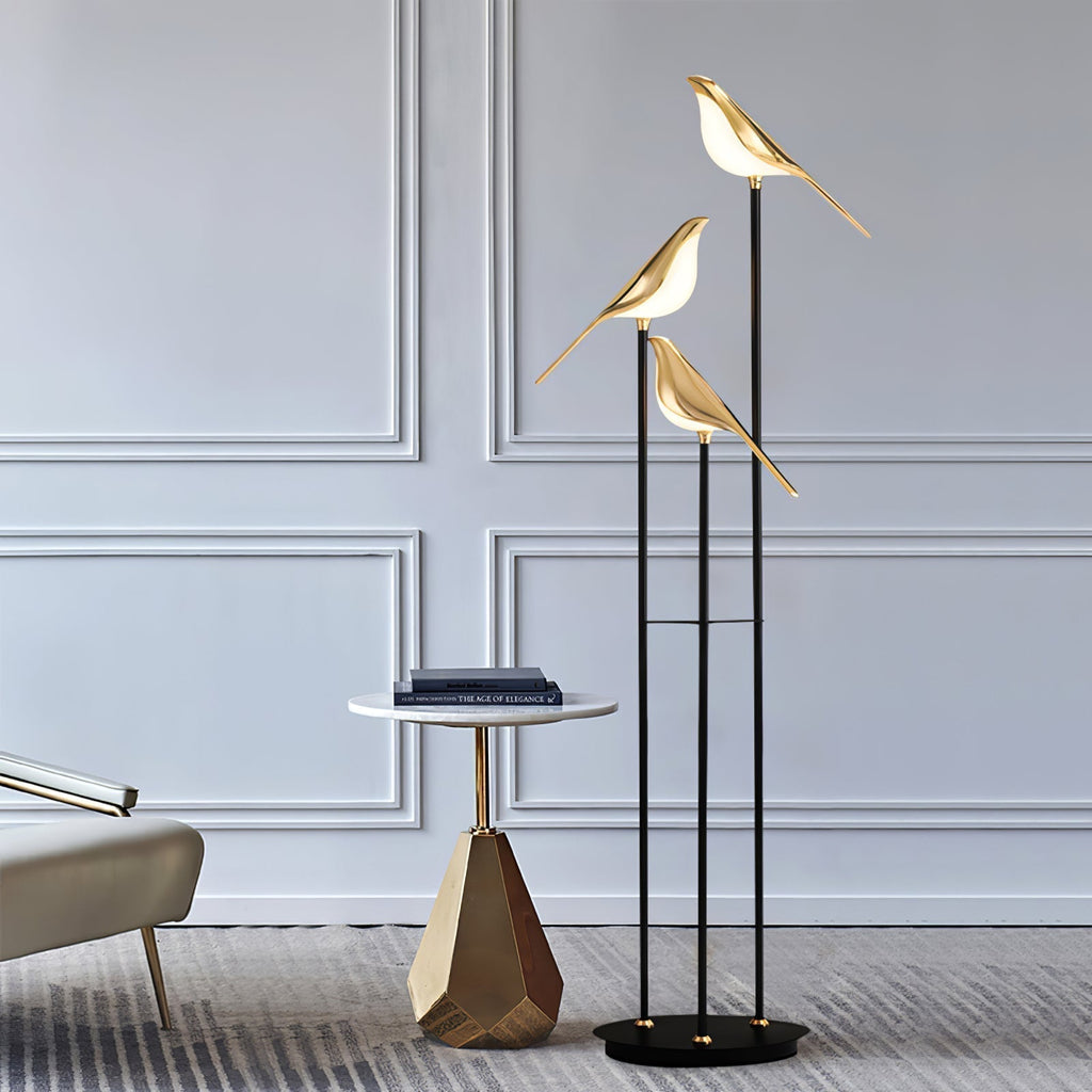 Elegant LED Torchiere Floor Lamp with Adjustable Soft Light