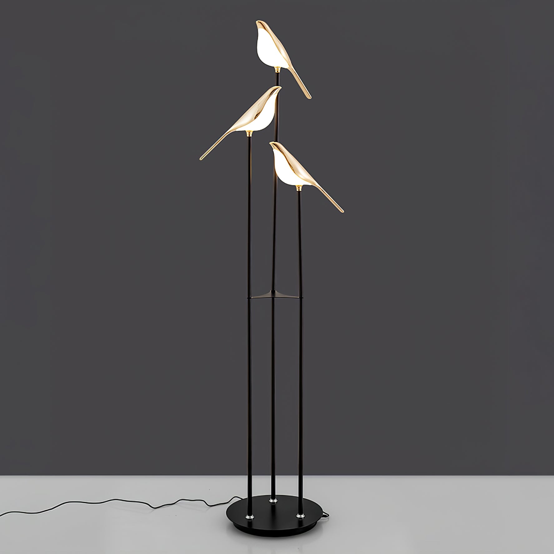 Elegant LED Torchiere Floor Lamp with Adjustable Soft Light