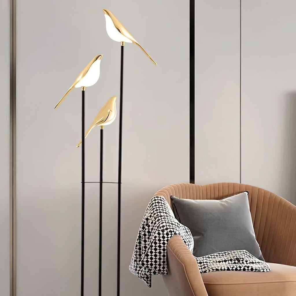 Elegant LED Torchiere Floor Lamp with Adjustable Soft Light