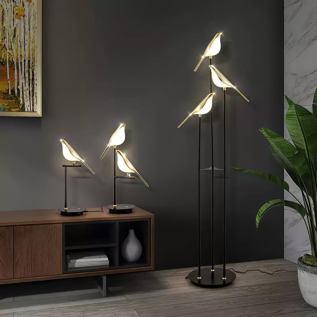 Elegant LED Torchiere Floor Lamp with Adjustable Soft Light