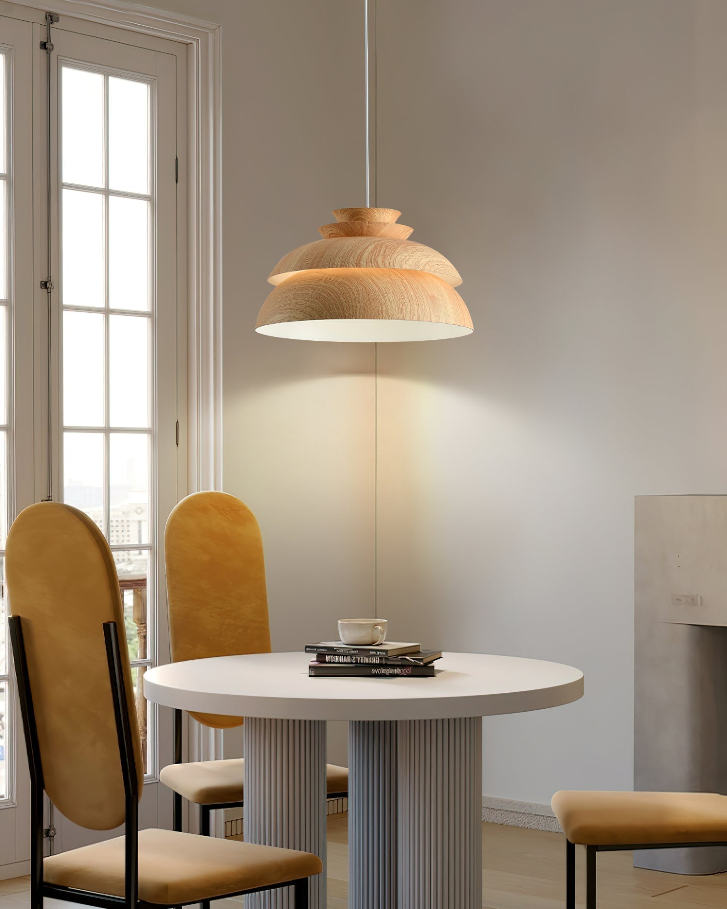 Kairo Wood Pendant Light in Modern Scandinavian Design