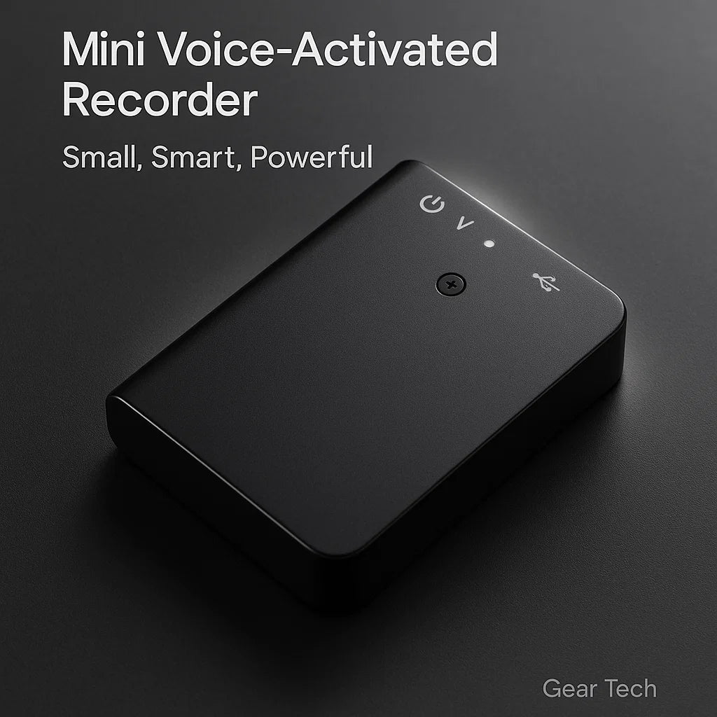 Compact Voice Recorder for Stealth Recording and Activation