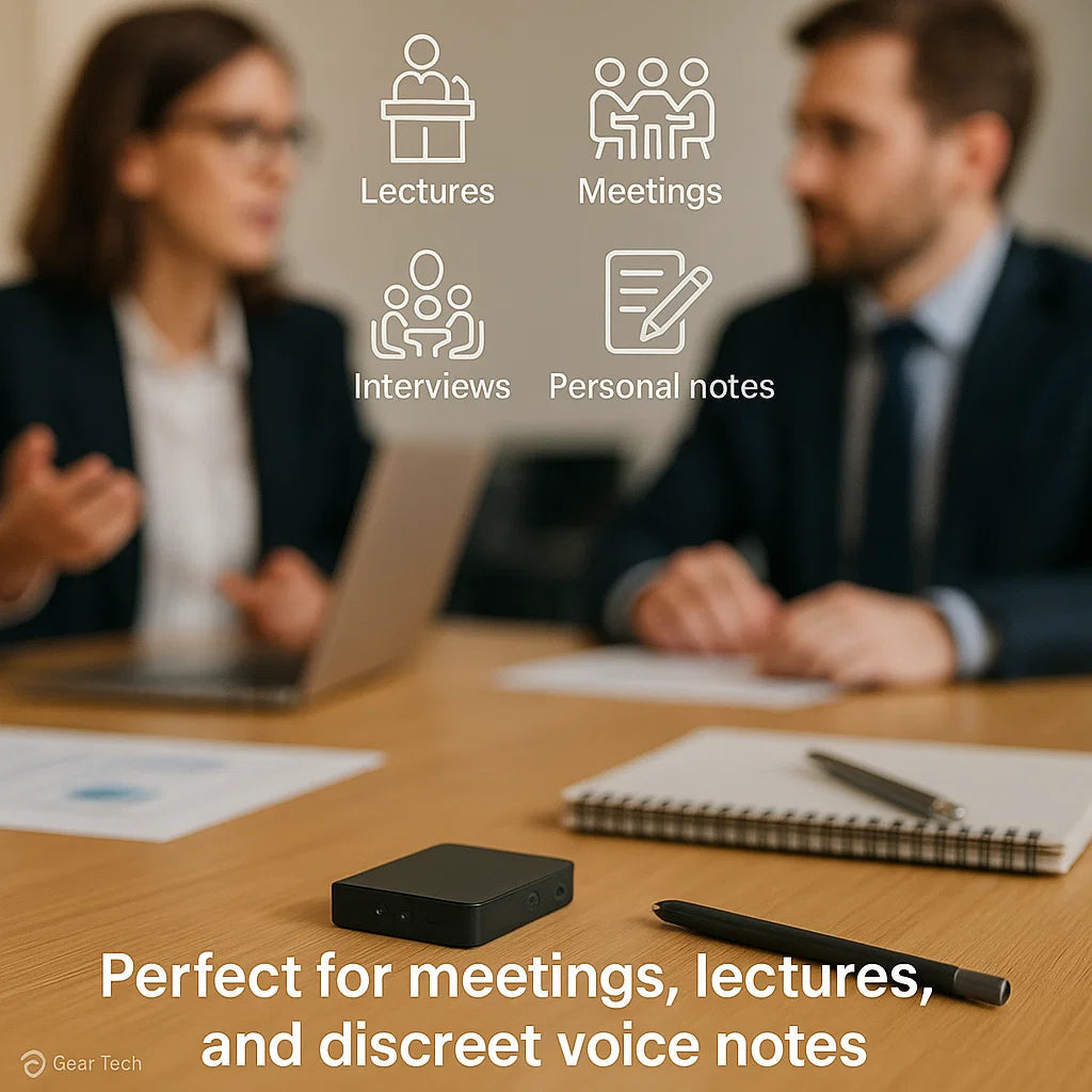 Compact Voice Recorder for Stealth Recording and Activation