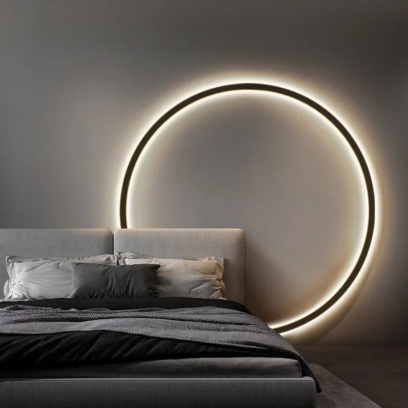 HaloRing Minimal Circle Wall Light for Modern Spaces