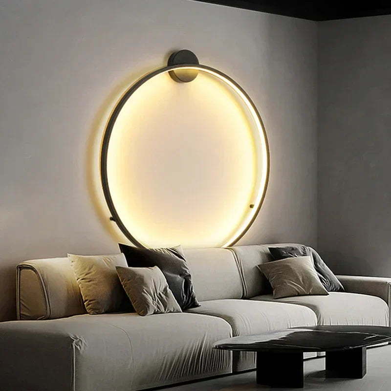 HaloRing Minimal Circle Wall Light for Modern Spaces
