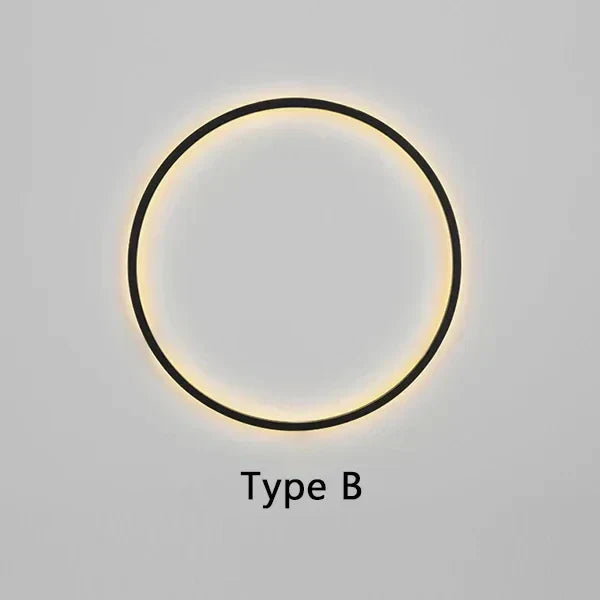 HaloRing Minimal Circle Wall Light for Modern Spaces