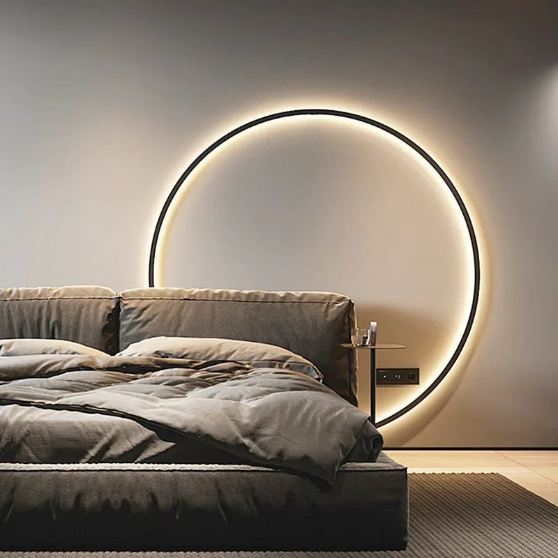 HaloRing Minimal Circle Wall Light for Modern Spaces