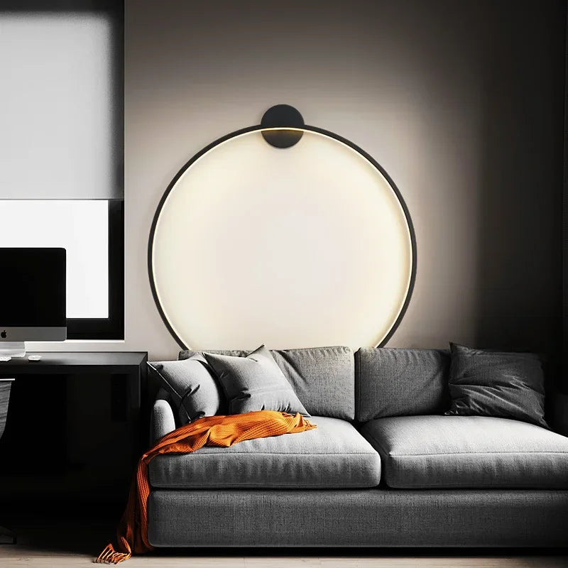 HaloRing Minimal Circle Wall Light for Modern Spaces