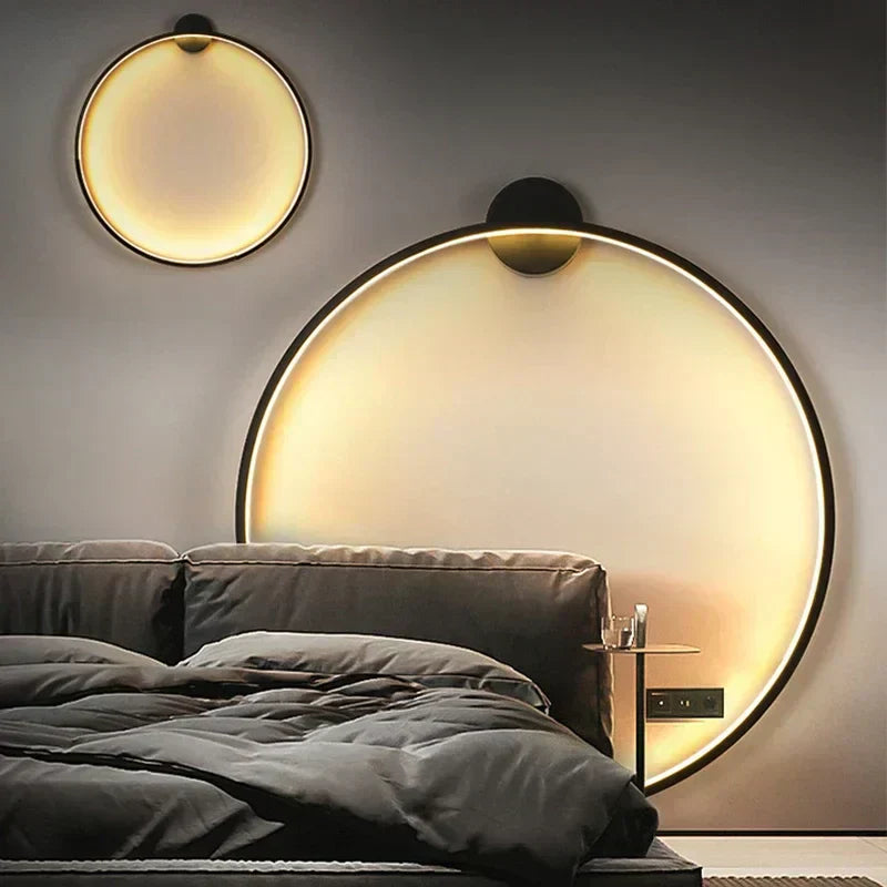 HaloRing Minimal Circle Wall Light for Modern Spaces
