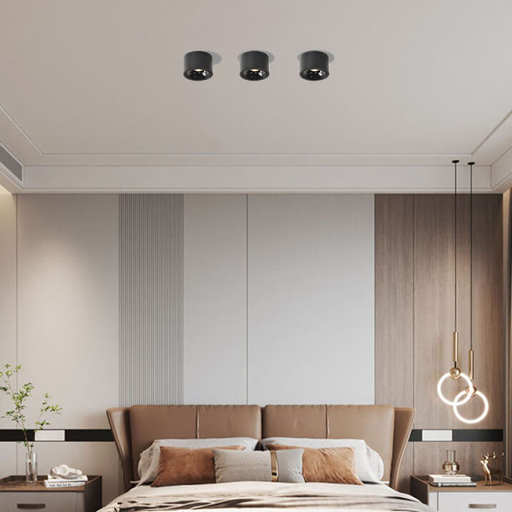 Modern Adjustable LED Flush Mount Ceiling Light Fixture – Minimalist Round Design for Contemporary Spaces 4