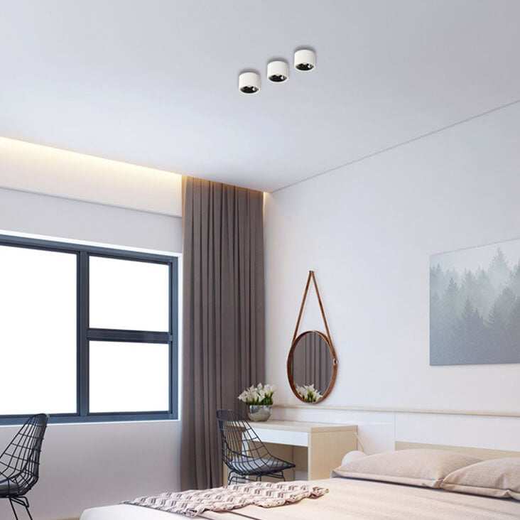 Modern Adjustable LED Flush Mount Ceiling Light Fixture – Minimalist Round Design for Contemporary Spaces 5