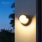 Modern Black Outdoor Wall Light with Motion Sensor – IP65 Waterproof Exterior Garden Lighting 3