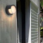 Modern Black Outdoor Wall Light with Motion Sensor – IP65 Waterproof Exterior Garden Lighting 4