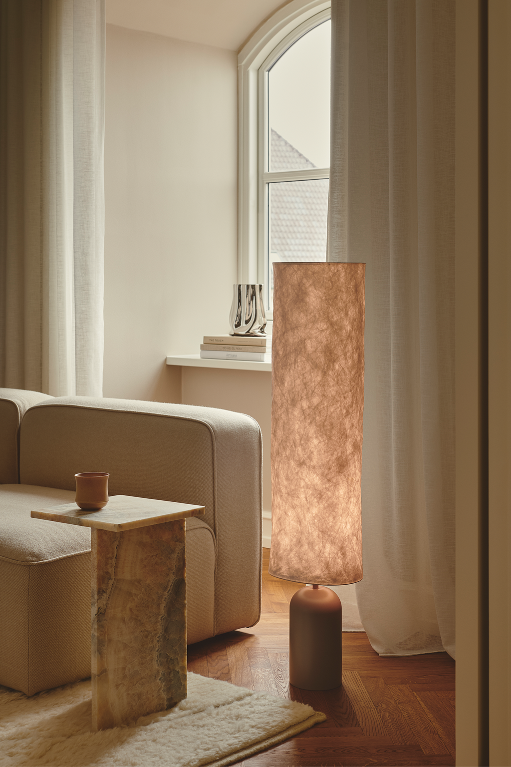 Modern Floor Lamp with Durable Tyvek Shade and Stylish Metal Base – Perfect Standing Lamp for Living Room and Cozy Reading Corners 1