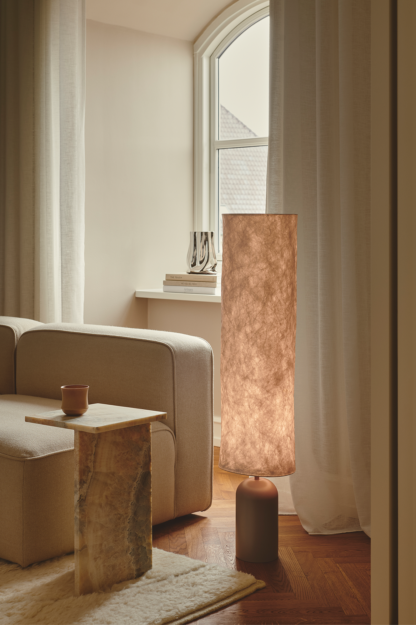 Modern Floor Lamp with Durable Tyvek Shade and Stylish Metal Base – Perfect Standing Lamp for Living Room and Cozy Reading Corners 1