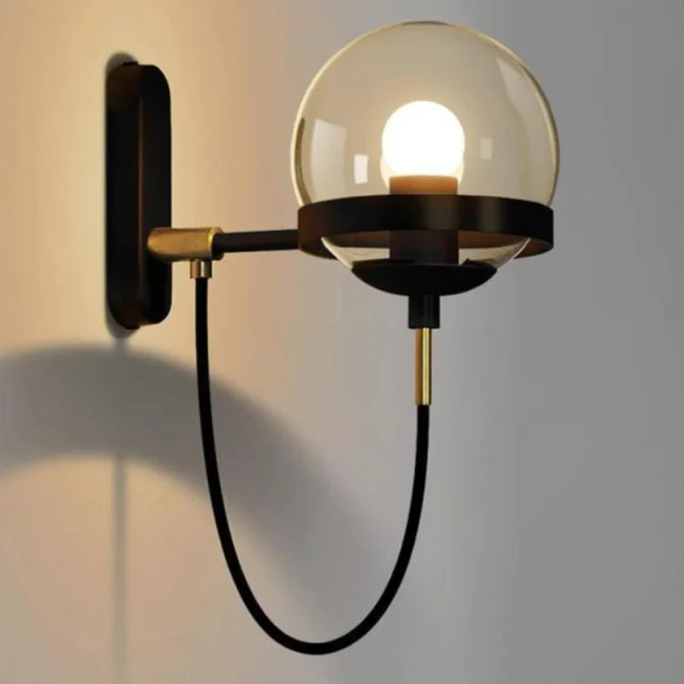 Modern Glass Wall Lamp – Hardwired Indoor Wall Lights Sconce for Bedroom, Living Room, Hallway Lighting 0
