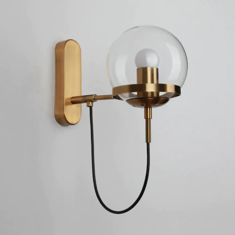 Modern Glass Wall Lamp – Hardwired Indoor Wall Lights Sconce for Bedroom, Living Room, Hallway Lighting 3