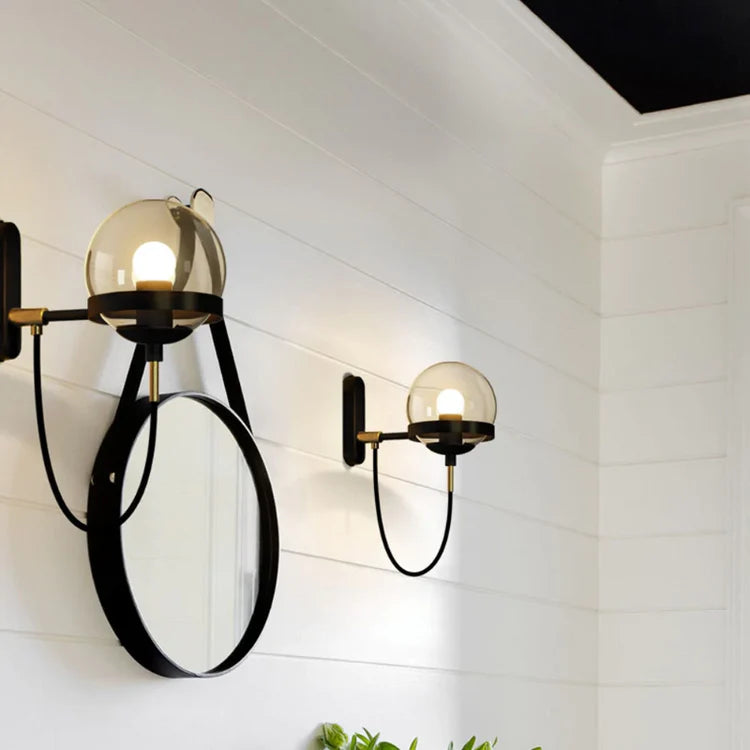 Modern Glass Wall Lamp – Hardwired Indoor Wall Lights Sconce for Bedroom, Living Room, Hallway Lighting 5