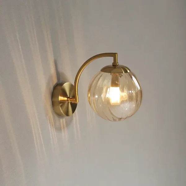 Modern Globe Wall Sconce – Dimmable LED Wall Lamp with Frosted Glass for Soft Night Lighting and Ambient Illumination 9