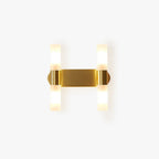 Aurelia Gold Wall Sconce With Frosted Glass LED Lighting