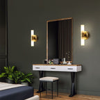 Aurelia Gold Wall Sconce With Frosted Glass LED Lighting